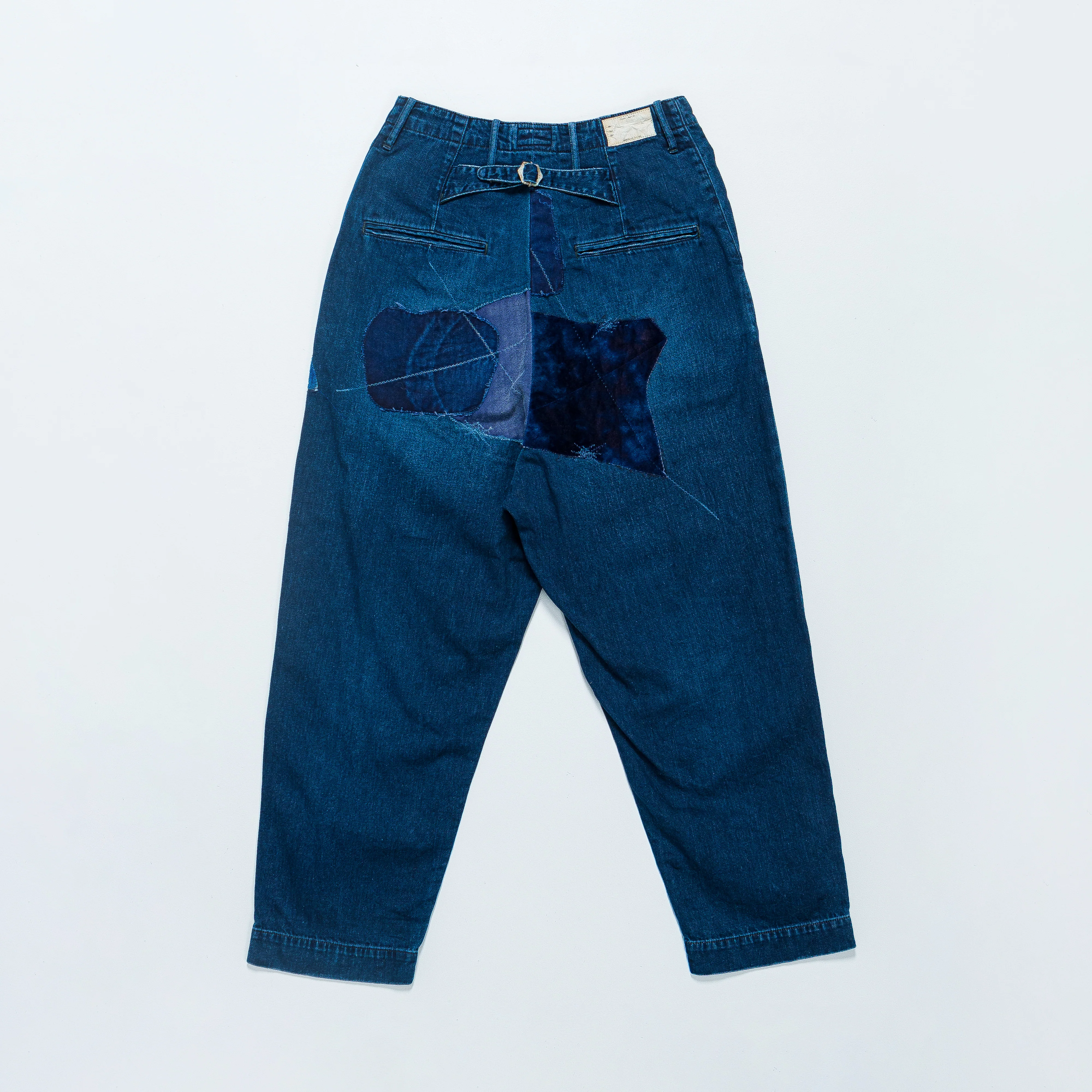 IDGxIDG Denim High Waisted Nime Pants (Gypsy Patch Remake) - Indigo - Image 3