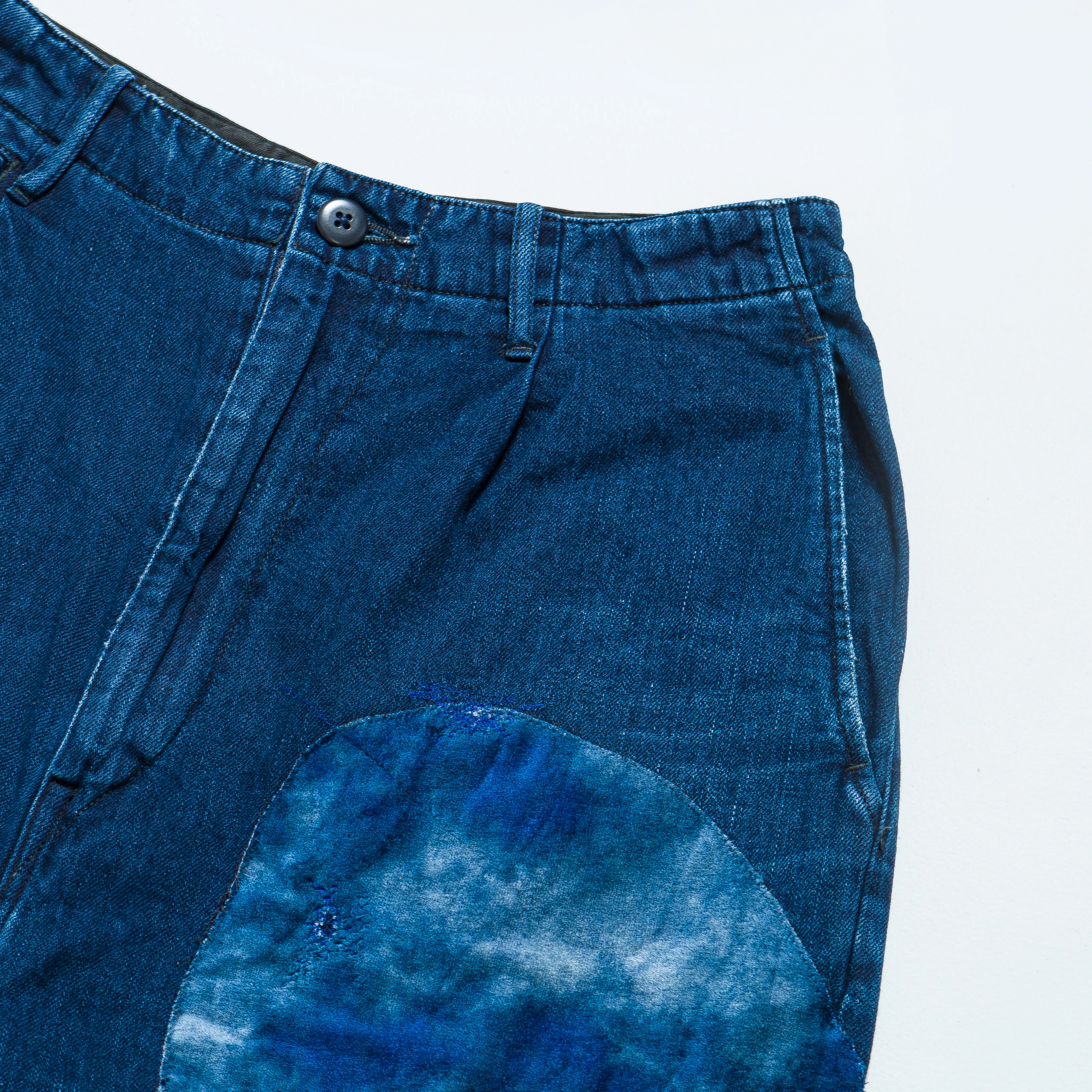 IDGxIDG Denim High Waisted Nime Pants (Gypsy Patch Remake) - Indigo - Image 4