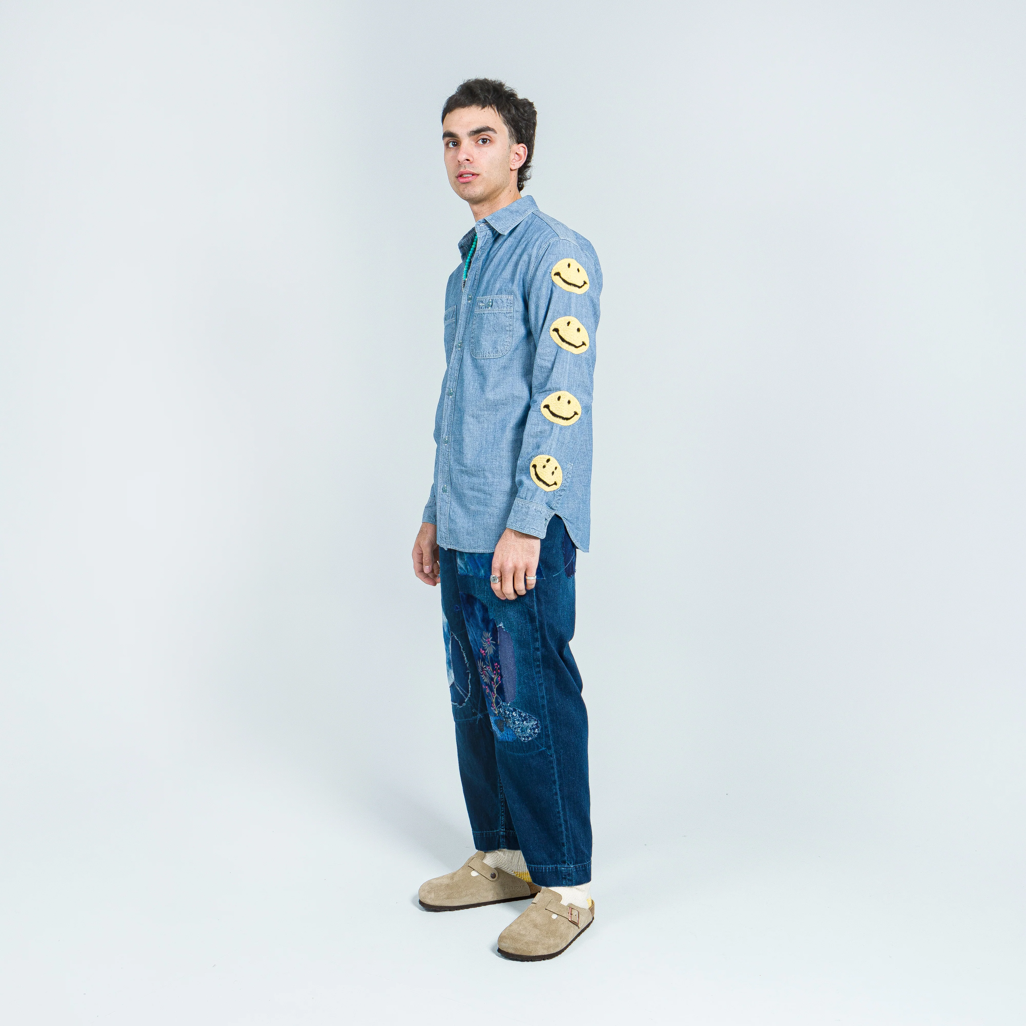 IDGxIDG Denim High Waisted Nime Pants (Gypsy Patch Remake) - Indigo - Image 7